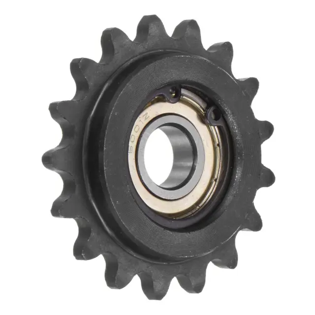 Idler Sprocket, 12mm Bore 3/8" Pitch 17 Tooth, Carbon Steel with Bearing