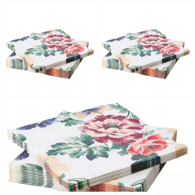 ×3dinner party Fantastisk Paper Napkins 3Ply Tissues Coloured IKea 24×24