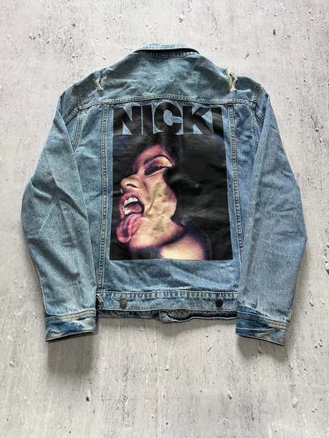 H M X NICKI Minaj Denim Jacket Size M 65.91 PicClick UK