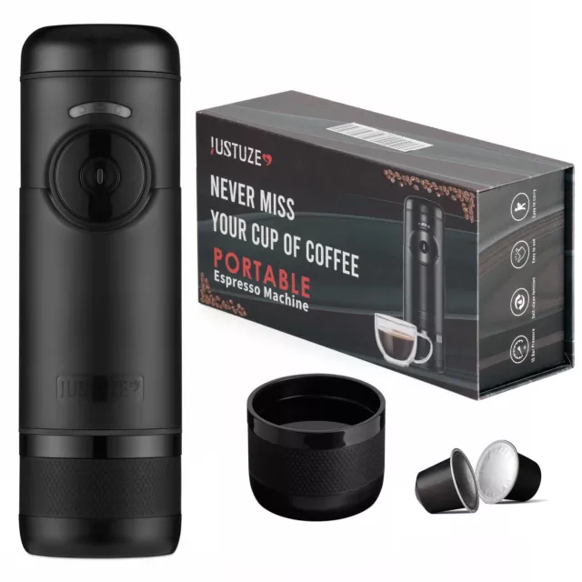 Machine a Cafe Nespresso Portable, Expresso Capsule Cafetiere, 12V Chauffage Ele