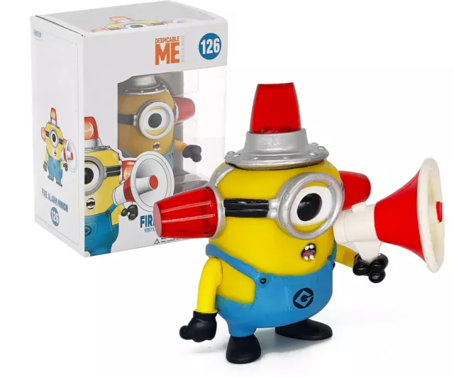 Fire Alarm Minion Despicable Me 2 Movie Vinyl Action Figure - Removable Siren!