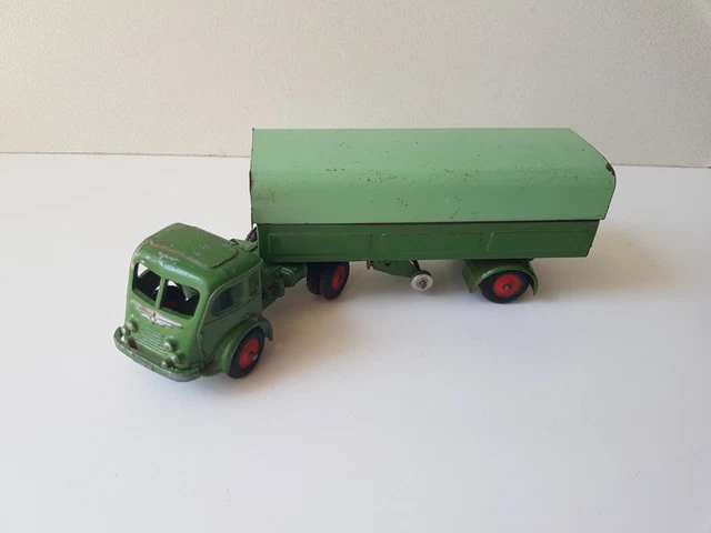 Camion Jouet CIJ - Tracteur Routier Renault Avec Grue - Métal