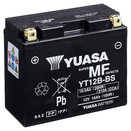 Batterie für Yamaha YZF-R1 1000 RN01 1998 YUASA YT12B-BS AGM geschlossen