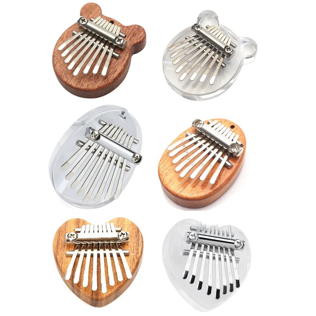 MINI 8 KEYS Kalimba Acrylic Thumb Piano Finger Keyboard Mbira Hand ...