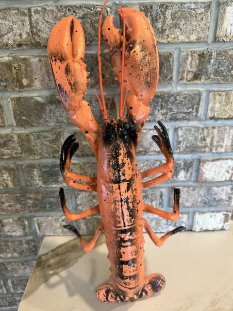 Vintage Blow Mold Lobster Plastic Restaurant Decor Prop Beach 19" Long Large