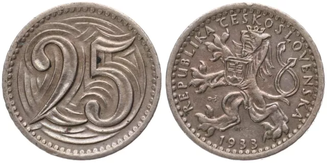 Tschechoslowakei - Czech Republic - 25 Heller Haleru 1933