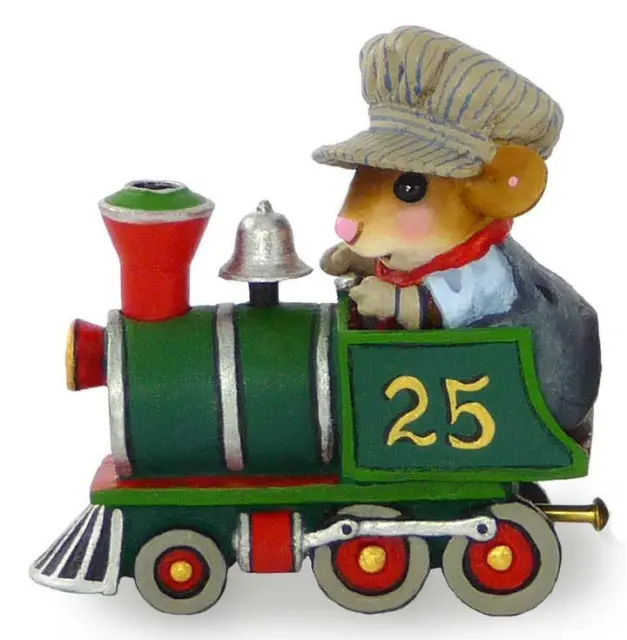 Wee Forest Folk WONDERLAND EXPRESS, WFF#M-453, Engine, Christmas Mouse Train
