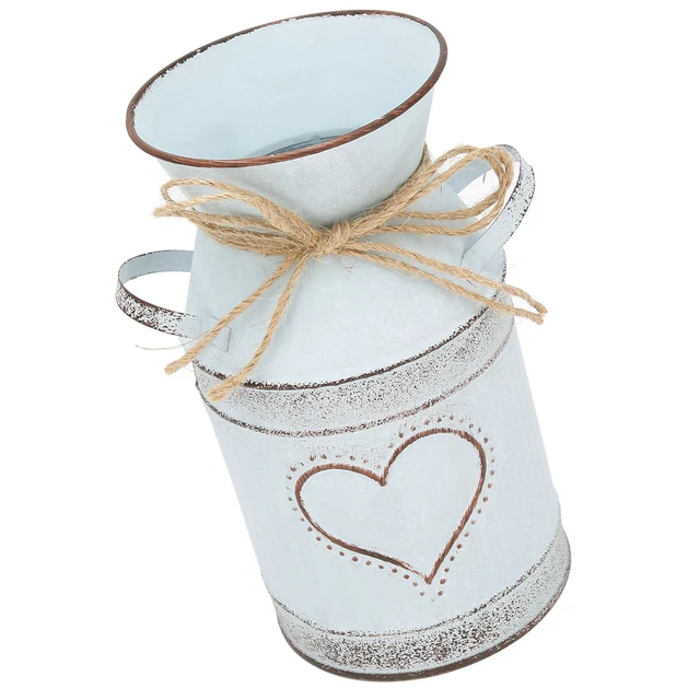 Vaso Unico A Forma Di Cuore E Design A Corda Vaso In Ferro Zincato Per Intern IT