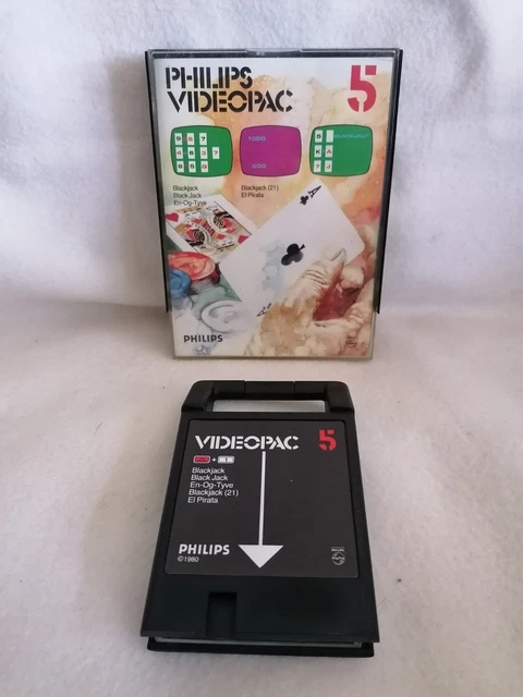 Jeu Vidéo Rétro Philips Videopac N°24 - Flipper/Billard électrique - Version PAL - Bon état
