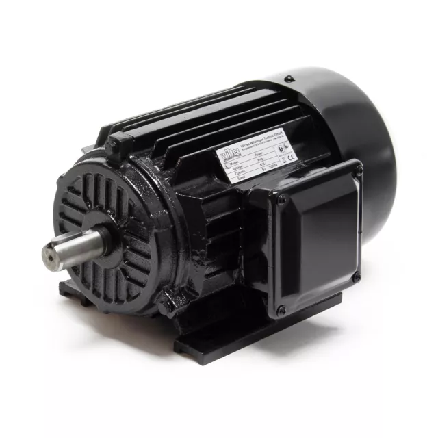 Moteur électrique 400V 2 pôles 2,2kW Moteur asynchrone Moteur triphasé 3CV Alu