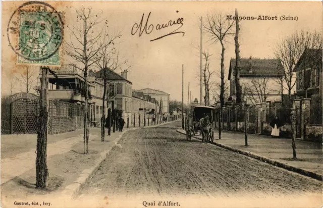 CPA AK HOUSES-ALFORT Quai d'Alfort (672012)