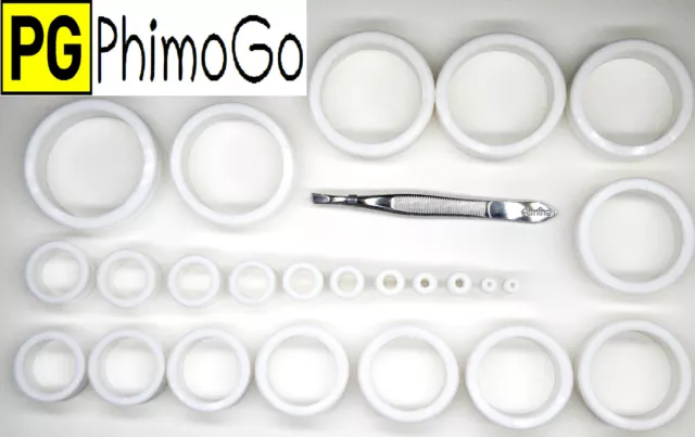 PhimoGo Cure a Tight Foreskin Full Kit 22 Unique Rings Resolve Phimosis at Home