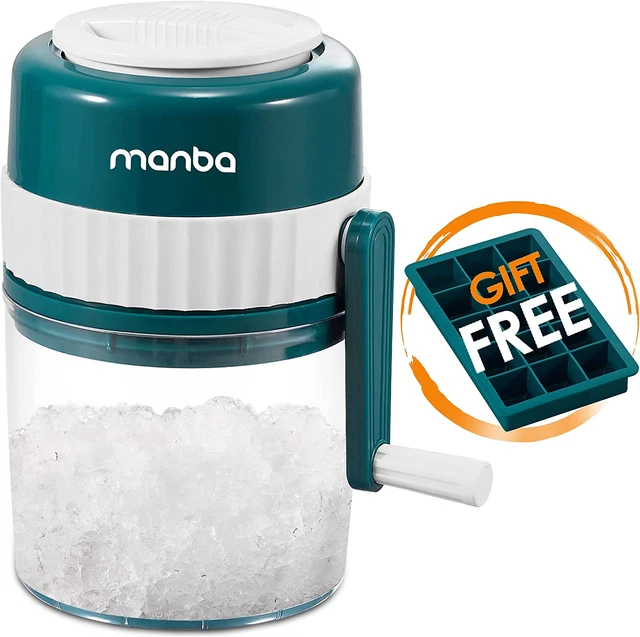 Premium Portable Ice Shaver Snow Cone Machin Free Ice Cube Trays - BPA Free