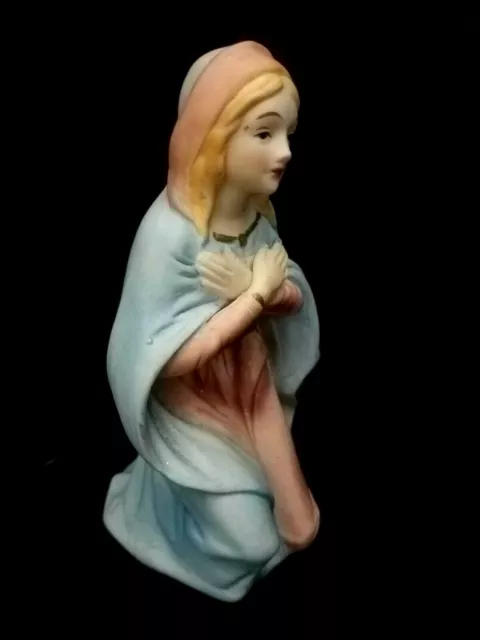 *VINTAGE HOMCO Nativity Scene Figurine #5216 Bisque MARY Very Good 2