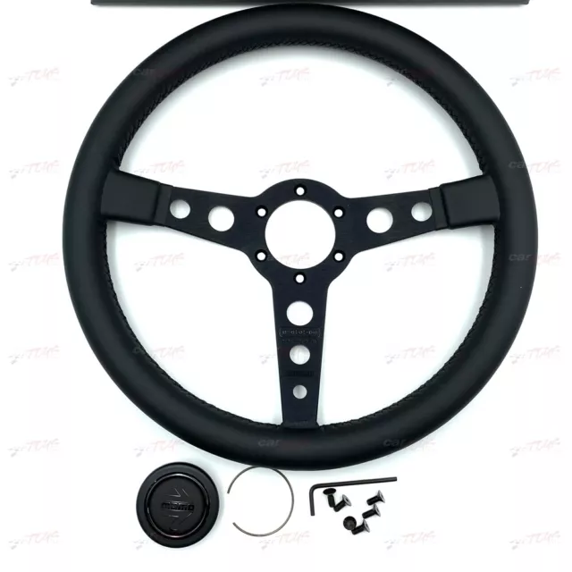 Momo Steering wheel Leather Prototipo Black Edition 350mm VPROBLKED350R