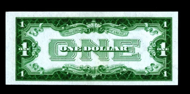 1928A $1 one dollar bill BLUE SEAL UNCIRCULATED FUNNY BACK SILVER CERTIFICATE !