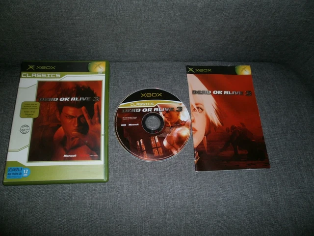 jeu XBOX PAL version Française: DEAD OR ALIVE 3 - Complet Bon état