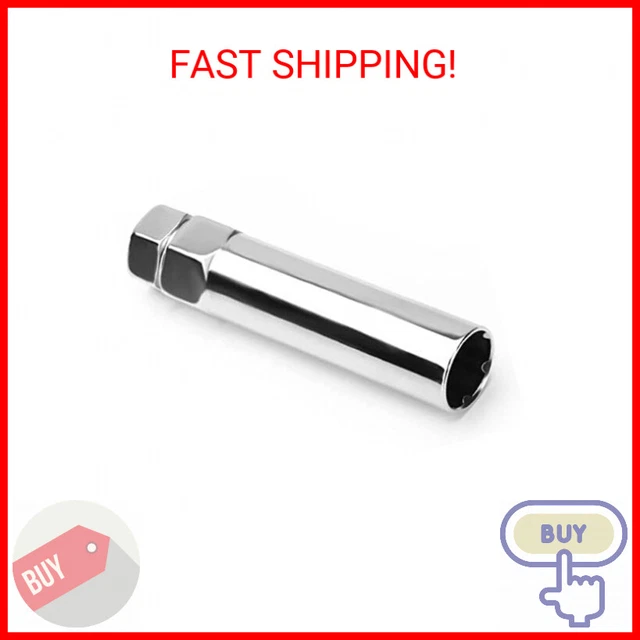 6 Spline Tuner Lug Nuts Socket Tool Key for Six Point Spline Chrome Wheel Lock f