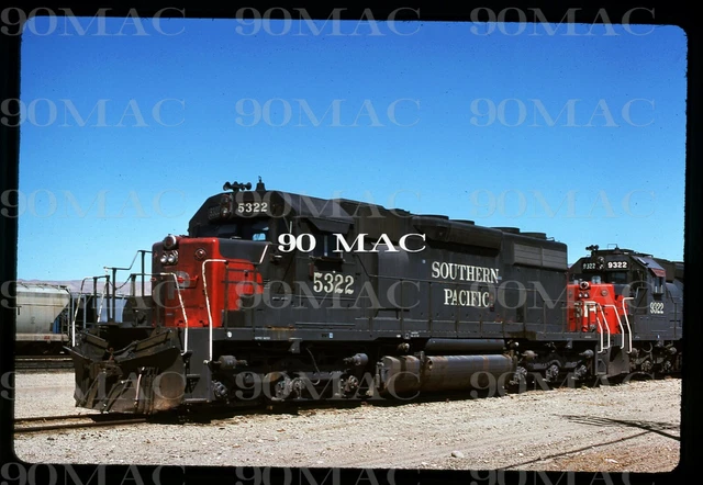 Original Slide, SP Southern Pacific EMD SD39 #5322 Mojave (CA). 1976 (B)