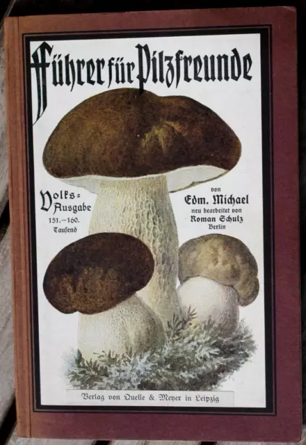 35482 Edmund Michael Führer para Pilzfreunde 1927 Eßbare Y Tóxico Setas