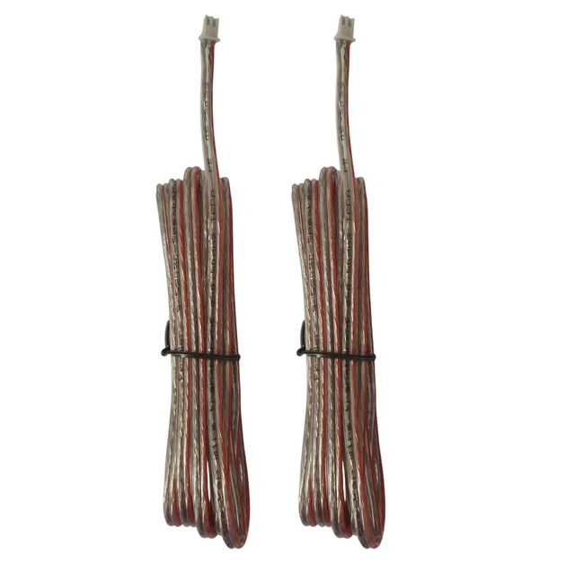 2x 3-Meter Speaker Cables - Red & Gray Sound Wires Compatible With Sony Home Audio Systems