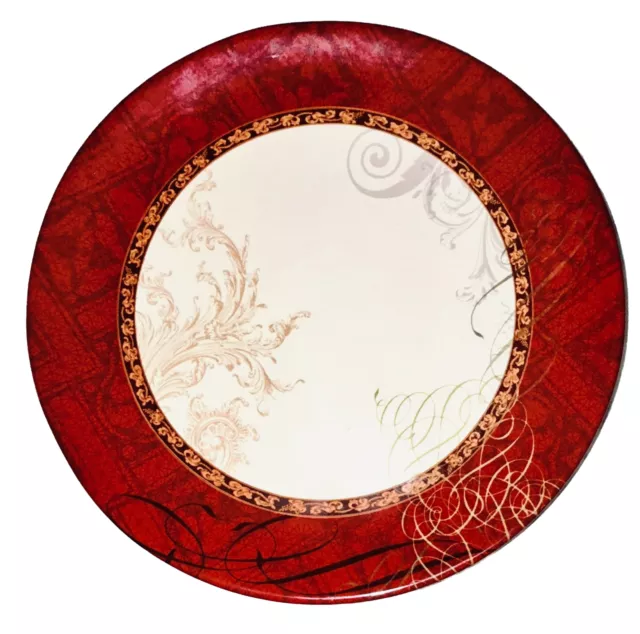 CERTIFIED  INTERNATIONAL WINTER GARDEN Lori Siebert Christmas Dinner Plate