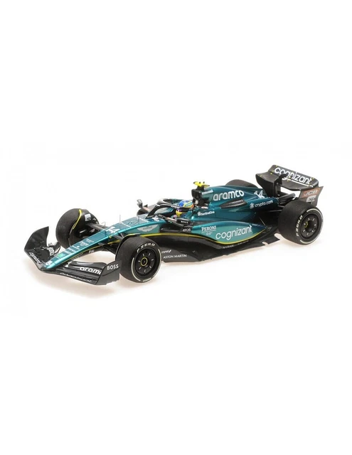 2023 Aston Martin AMR23 Sidekick Race Car, #14 Fernando Alonso - Bburago 01933-A