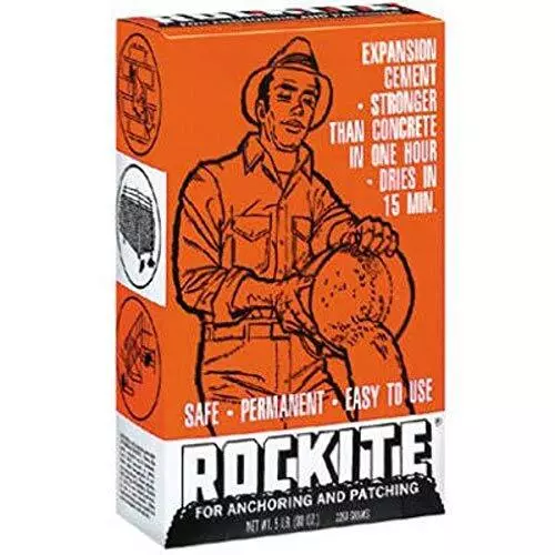 10006 Rockite Cement 15 Min 5 Lb, No Size, White, 80 Ounce