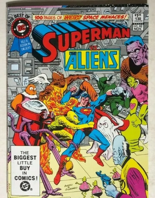 BEST OF DC SPECIAL BLUE RIBBON COMICS DIGEST #42 (1983) Superman vs. Aliens FINE