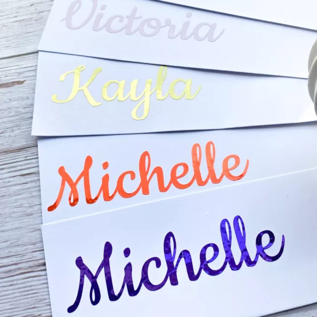 Personalised Name Sticker Vinyl Decal Water Bottle Wine Glass Hen Do Lunch Box 9