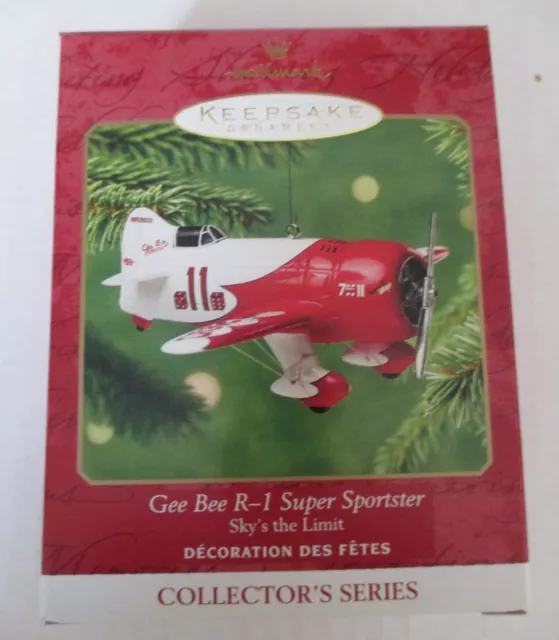 Hallmark 2001 Skys the Limit 5th in Series QX8005 Gee Bee R-1 Super Sportster