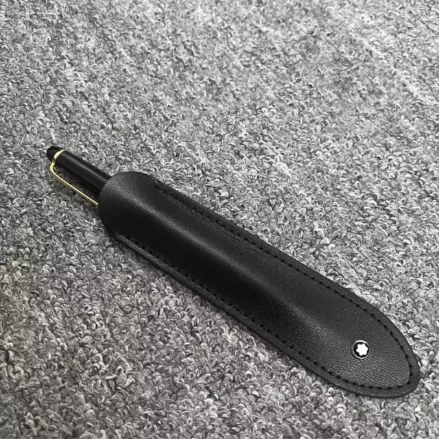 Etui Stylo 146 149 En Cuir Noir Ecrin à Stylo Leather Pen Case