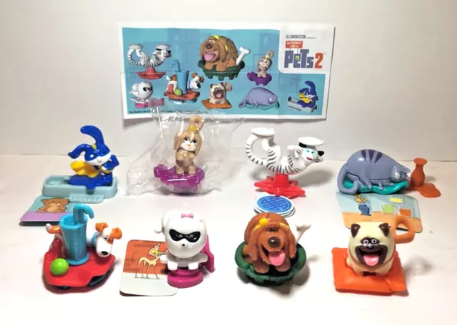 KINDER SURPRISE THE SECRET LIFE OF PETS 2 Full Set of 8 Minifigures BPZ 2019 39.00 PicClick AU