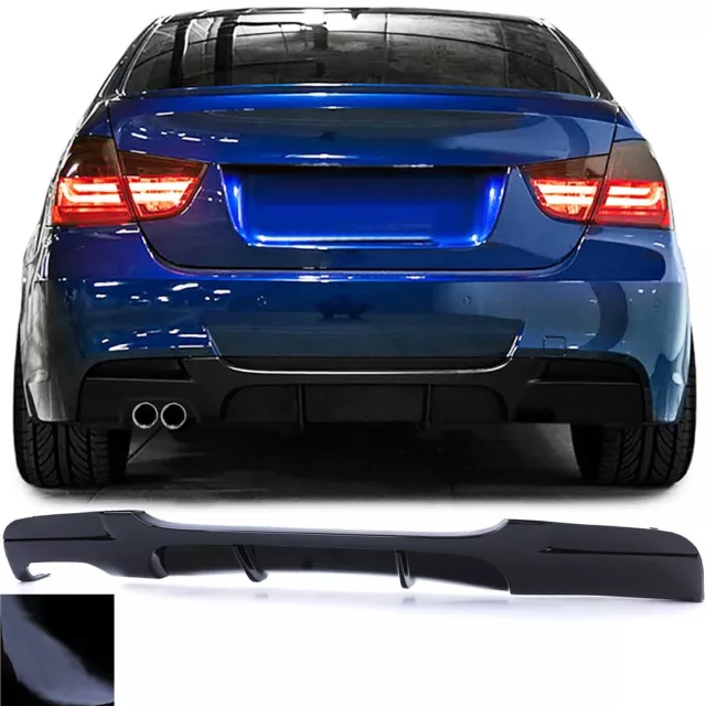 Performance Style Rear Diffuser For Bmw E90 E91 Rear Bumper Lip Splitter  With Lamp 3 Ser 320i 320d 325d 330d 335i 05-12 Tuning