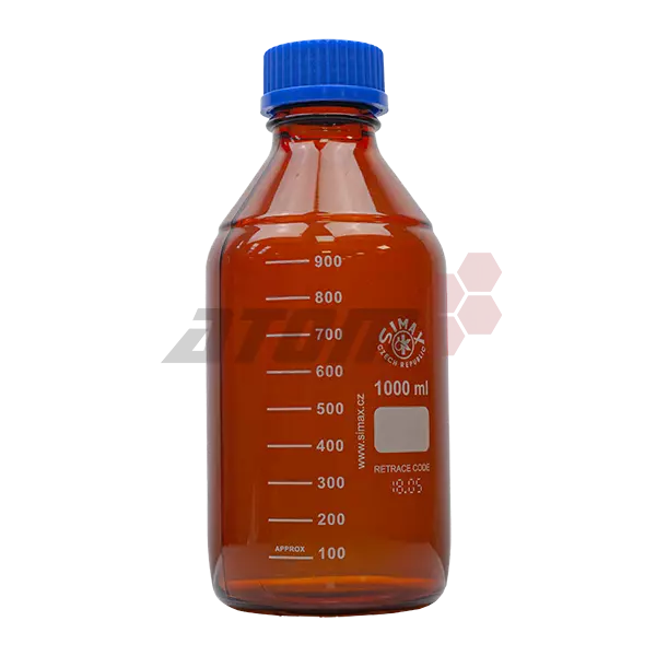 Simax GL45 Reagent Laboratory Amber Bottle - 1000ml *Free P&P*