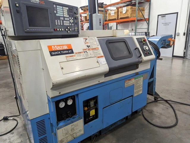 2000 Mazak QT-6T / GREAT CONDITION / CHIP CONVEYOR / COLLET CHUCK