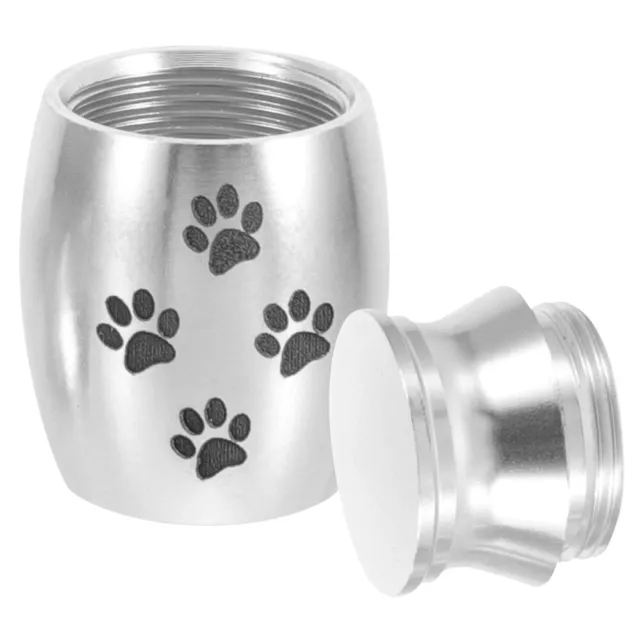 Kleine Haustierurne aus Metall für Asche - Andenken, Hundebestattung