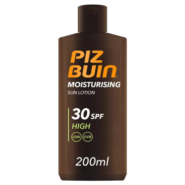 Piz Buin Moisturising Sun Lotion SPF30, 200ml (Pack of 1)