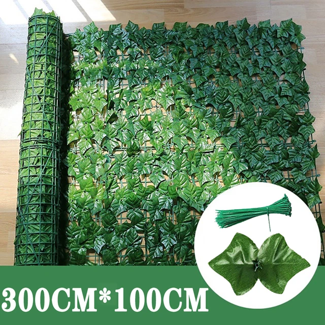 1x3m Knstliche Efeu Hecke  Sichtschutz, Windschutz & Balkonverkleidung   Flexibles Gittergerst Mit 90% Sichtschutz  Inklusive Befestigungsmaterial Balkon  Sichtschutz Holz