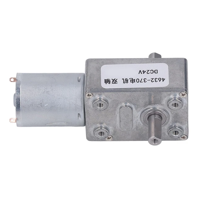Motore ingranaggi DC 24V doppio albero motore autobloccante riduzione velocità 150 giri/min