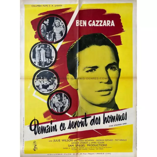 DEMAIN CE SERONT DES HOMMES Affiche de film  - 60x80 cm. - 1957 - Ben Gazzara, J