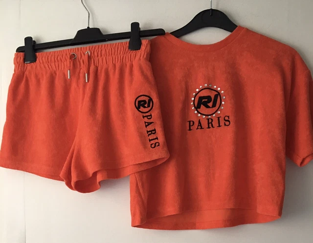 Pantaloncini estivi River Island ragazze e set top indossato due volte 11-12 anni 2