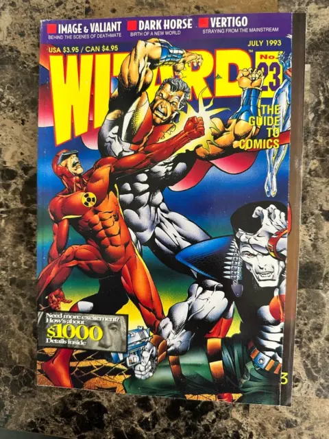 Wizard Magazine: The Guide To Comics #23 July 1993 Solar Man Of The Atom Cover