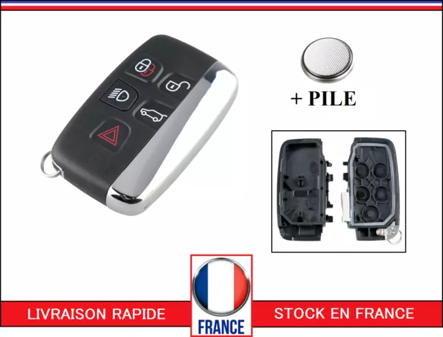 Coque de protection pour clé télécommande de voiture à 2 boutons, A4,  compatible avec Land Rover