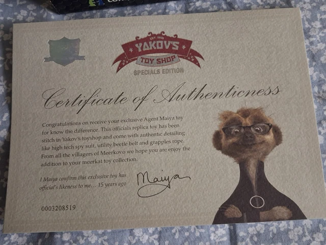 YAKOV'S TOY SHOP Agent Maiya Compare the Meerkat Small Plush Soft Toy ...