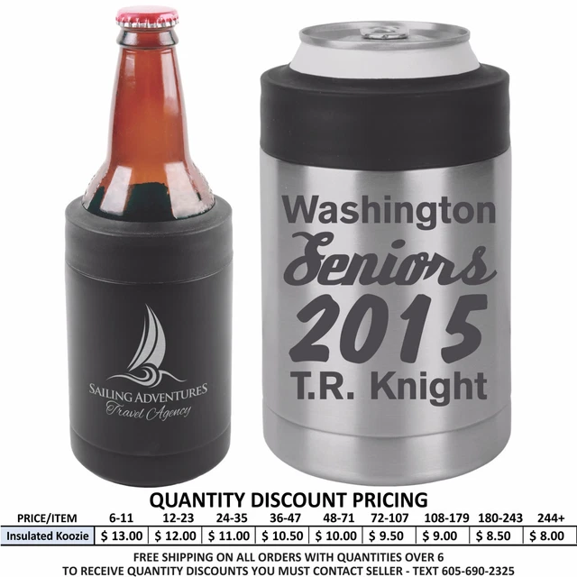 Personalized Stainless Vacuum Insulated Can Cooler Custom Bridesmaids Gifts