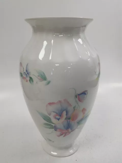 Aynsley Little Sweetheart Spiral Vase 10" English Fine Bone China In Box Vintage