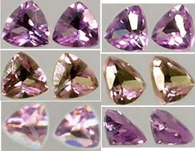 2 Alexandrite Tanzanian 1/3ct Purple to Pink Natural Color Change Russia Handcut