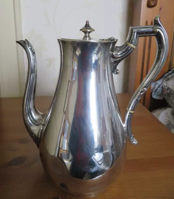 Antique/vintage silver plated coffee pot