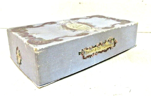 Vintage  Savon Lilac Soap Box Swift & Co. Chicago USA Collectible decor